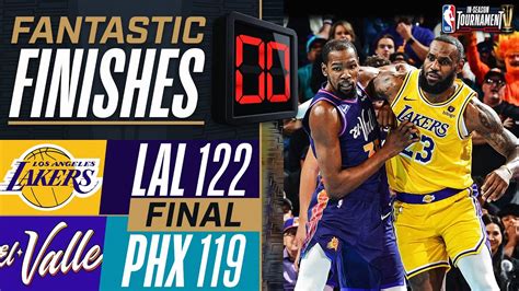 Final 5:24 WILD ENDING Lakers vs Suns .